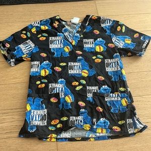 Pediatric Nursing Scrub: Cookie Monster